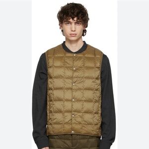 TAION Lightweight Down Vest Beige - EUC - XS/S
